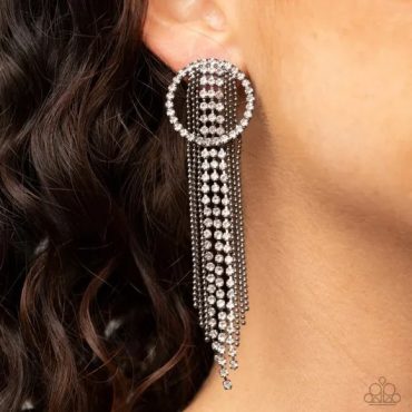 Dazzle by Default - Black Post Earrings